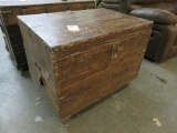 TREASURE CHEST WITH DRAWER WOOD, 36''W X 24''D X 28''H