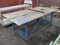 4' X 8' ROLL AROUND METAL WORK TABLE