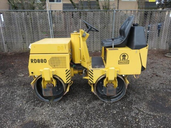 WACKER RD880V SMOOTH DRUM VIBRATORY ROLLER
