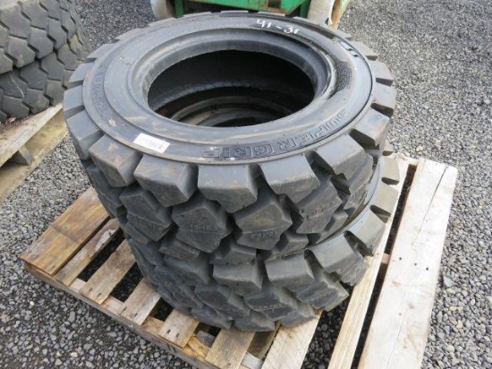 (1) SUPER GRIP L5 BRUTE SKID STEER TIRE, 12-16.5L5 14PR, (1) SUPER GRIP L5 BRUTE SKID STEER TIRE