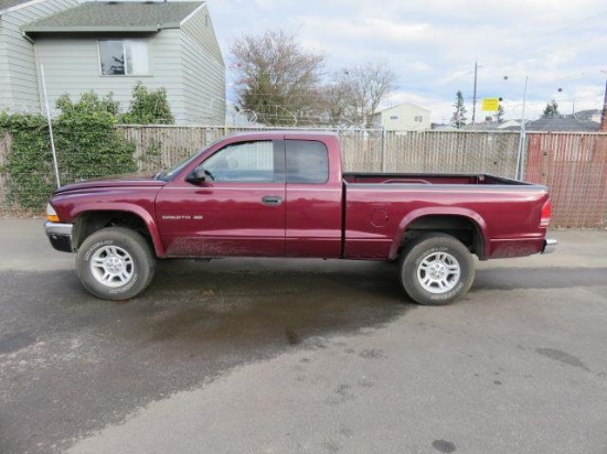 2002 DODGE DAKOTA EXTENDED CAB PICKUP