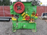 MUBEA KBL OPTIMA IRON WORKER (MACHINE TIPPED OVER, ELECTRIC MOTOR NEEDS REPLACED