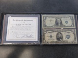 5 DOLLAR & 1 DOLLAR BLUE SEAL BILLS