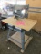 CRAFTSMAN 10'' 2.5 HP RADIAL ARM SAW ON A ROLL AROUND CART