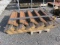 PALLET W (1) WOOD & METAL FRAME, 5 STEP STAIR 64''L X 42''W