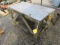 ALUMINUM ROLL AROUND WORK CART, 40'' X 24''