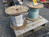 PALLET W/ (1) ROLL OF 12 AWG MOISTURE RESISTANT ELECTRICAL WIRE & (1) ROLL