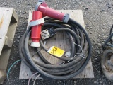 PALLET OF 3 PHASE ELECTRIC CABLE AND CONNECTIONS
