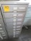 10 DRAWER CABINET W/ ASSORTED SEALS