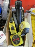 ASSORTED TAPE MEASURES AND FLASHLIGHT