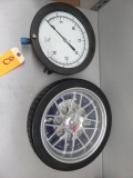 CLOCK & PRESSURE GUAGE DECOR