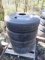 LOT OF 4 275/80R-22.5 PILLOT WHEELS AND TIRES