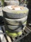 LOT OF 4 - 19.5 8 LUG WHEELS AND TIRES