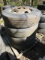 LOT OF 4 - 275/80R22.5 STEEL PILOT WHEELS AND TIRES