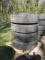 LOT OF 4 - 12R/22.5 PILOT WHEELS AND TIRES