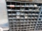 METAL HARDWARE BIN C/W UPPER BIN & CONTENTS