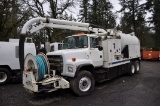 1990 FORD LOUISVILLE C/W VACON SNORKEL VAC/RODDER TRUCK