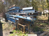 LOT OF ASSORTED STEEL I - BEAM (BLUE)