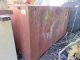 SQUARE STEEL STORAGE TANK APPROX 10' X 4'