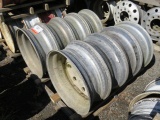 LOT OF 8 - 24.5 BUD ALUMINUM WHEELS