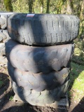 LOT OF 4 - 400/24 TRACTOR WHEELS AND TIRES