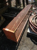 LOT 2 ORANGE METAL BASKETS