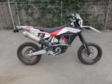 2011 HUSQVARNA TE449 MOTORCYCLE *GOVERNMENT CERTIFICATE TO OBTAIN TITLE