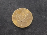 1979 CANADIAN GOLD MAPLE LEAF-ELIZABETH II 50 DOLLAR COIN, 1 OZ PURITY OF 0.9999