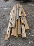 PALLET OF ASSORTED SIZE & LENGTH OF SQUARE, RECTANGLE, & FLAT STEEL STOCK