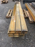 PALLET W/(9) 11' X 6'' X 4'' RECTANGULAR STEEL TUBE