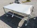 ALUMINUM PLATFORM (5'L X 40'W X 26'H) W/MINOR DAMAGE