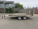 1989 UTILI FLATBED TRAILER