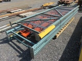 PALLET RACKING - (2) 15' & (1) 14' UPRIGHTS, (8) 12' CROSSARMS & (12) 46