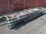PALLET RACKING - (3) 15' UPRIGHTS, (8) 12' CROSSARMS & (12) 46
