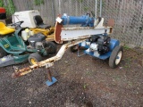 TRAILER MOUNTED HYDRAULIC LOG SPLITTER W/HONDA PREDATOR 8HP GAS ENGINE