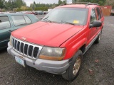 2000 JEEP GRAND CHEROKEE LAREDO *TOWED IN - NO TRANSMISSION, TRANSFER CASE OR BATTERY