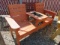 DOUBLE SEAT CEDAR PLANTER BENCH 66'' X 24''