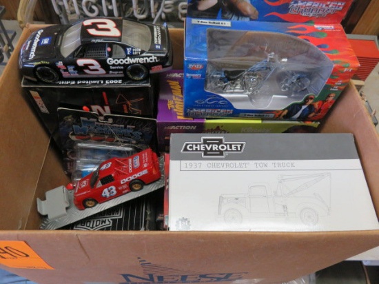 BOX W/ASSORTED TOY CARS