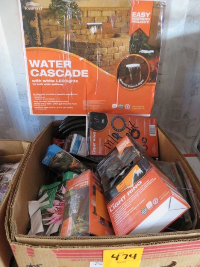 PALLET OF WATER FOUNTAIN WATER PUMP KITS & LED LIGHTS