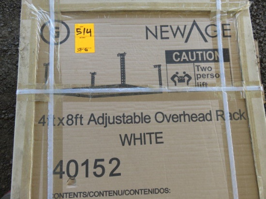 (3) NEW AGE 4' X 8' ADJUSTABLE OVERHEAD RACK
