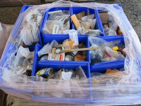 PALLET W/ASSORTED ELECTRICAL, PLUMBING, & HOME HARDWARE