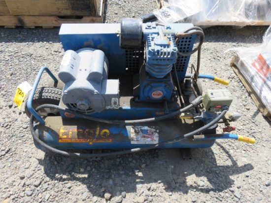 EMGLO KU ELECTRIC 8 GALLON WHEELBARROW AIR COMPRESSOR, 125 P.S.I.