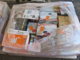PALLET W/ASSORTED MOTION SECURITY LIGHTS, OUTDOOR ENTRY LIGHTS & CEILING