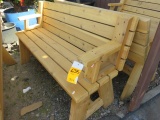 COMBINATION CEDAR BENCH/PICNIC TABLE 60'' X 27''
