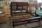 KING SIZE MAHARAJA WOOD HEAD/FOOTBOARD WITH FRAME AND DRESSER