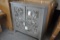 WOODEN SIDEBOARD/CURIO CABINET WITH 2 GLASS DOORS 13.5''D X 42''W X 42''H