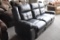 BLACK LEATHERETTE DOUBLE POWER ENDCLINER (POWER ISSUE)