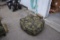 MARY JANES FURNITURE PUFF OTTOMAN/DOG BED WITH MARIJUANA LEAF PRINT