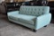 TURQUOISE CLOTH RETRO COUCH
