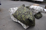 MARY JANES FURNITURE BIG FATTY PILLOW WITH MARIJUANA LEAF PRINT